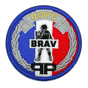 Ecusson de la BRAV. Compagnies d'Intervention - CI - BRAV